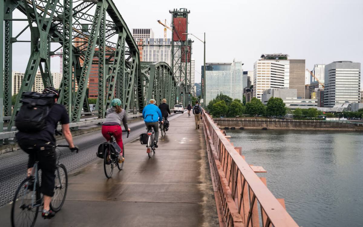 Biking in portland oregon
