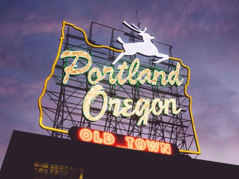 portland oregon sign